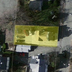 233 California St, Newton MA  02458-1049 aerial view