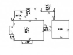 54 Waban Ave, Newton MA  02468-2143 floor plan