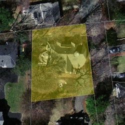 20 Webster Ct, Newton MA 02459-1755 aerial view