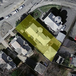 6 Lowell Ave, Newton MA 02460-1612 aerial view