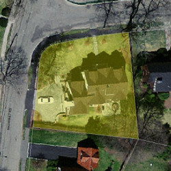 62 Ellis Rd, Newton MA 02465-2917 aerial view