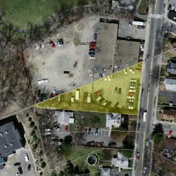11 Lexington St, Newton MA  02465-1029 aerial view
