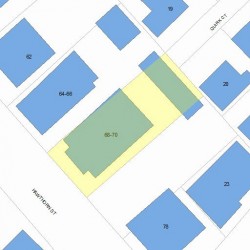 70 Hawthorn St, Newton MA 02458-1215 plot plan