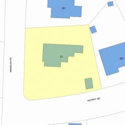 89 Windsor Rd, Newton MA 02468-1121 plot plan