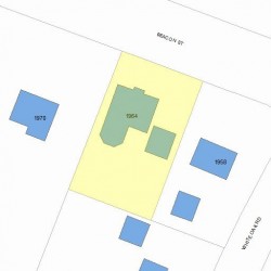 1964 Beacon St, Newton MA 02468-1439 plot plan