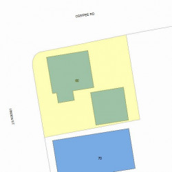 66 Linden St, Newton MA 02464-1433 plot plan