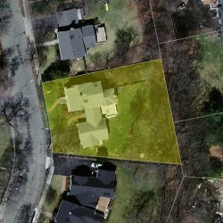 44 Allen Ave, Newton MA 02468-1701 aerial view