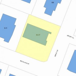 35 Jewett St, Newton MA 02458-1501 plot plan