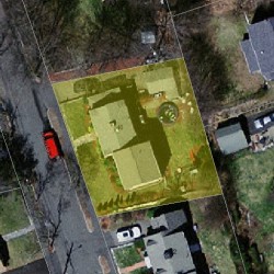 16 Lucille Pl, Newton MA 02464-1211 aerial view