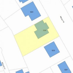 1229 Walnut St, Newton MA 02461-1820 plot plan
