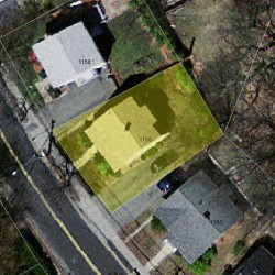 1156 Chestnut St, Newton MA 02464-1309 aerial view