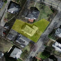 11 Maple St, Newton MA 02466-2404 aerial view