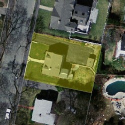 112 Fordham Rd, Newton MA 02465-1226 aerial view