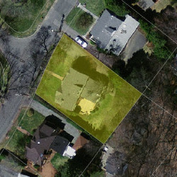 284 Dorset Rd, Newton MA 02468-1429 aerial view