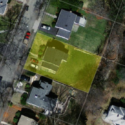 50 Hinckley Rd, Newton MA  02468-1724 aerial view