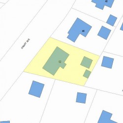 52 Grant Ave, Newton MA 02459-1309 plot plan