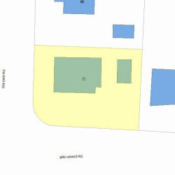 72 Oxford Rd, Newton MA 02459-2405 plot plan