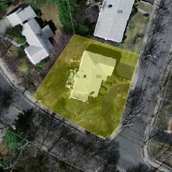 133 Wendell Rd, Newton MA 02459-2946 aerial view