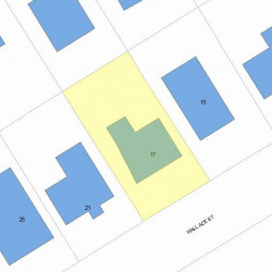 17 Wallace St, Newton MA 02461-1921 plot plan