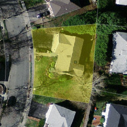 100 Deborah Rd, Newton MA 02459-2867 aerial view