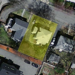 11 King St, Newton MA 02466-1203 aerial view