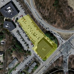 2221 Washington St, Newton MA  02462-1417 aerial view