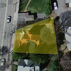 256 Lowell Ave, Newton MA 02460-1830 aerial view