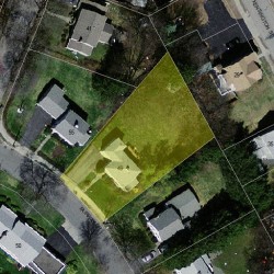 49 Fairway Dr, Newton MA 02465-1712 aerial view
