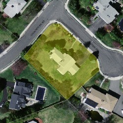 7 Patten Cir, Newton MA  02459-2921 aerial view