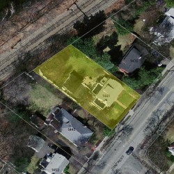 1441 Centre St, Newton MA  02459-2469 aerial view