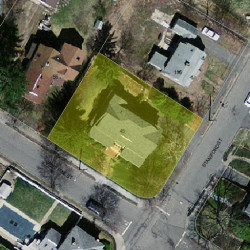 45 Pine St, Newton MA  02466-1115 aerial view