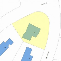 6 Risley Rd, Newton MA 02465-2922 plot plan