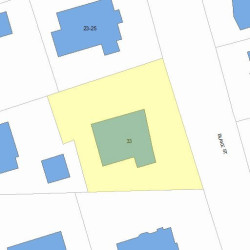 33 Blake St, Newton MA 02460-2005 plot plan