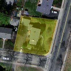 257 Waltham St, Newton MA 02465-1738 aerial view