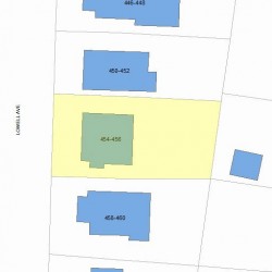 456 Lowell Ave, Newton MA 02460-2151 plot plan
