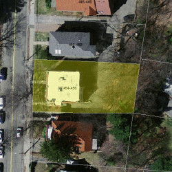 456 Lowell Ave, Newton MA 02460-2151 aerial view
