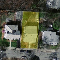 25 Royce Rd, Newton MA 02459-1015 aerial view