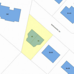 64 Tanglewood Rd, Newton MA  02459-2862 plot plan