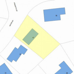43 Hagen Rd, Newton MA 02459-2730 plot plan