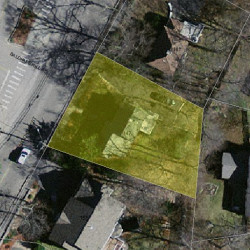 147 Brookline St, Newton MA 02467 aerial view