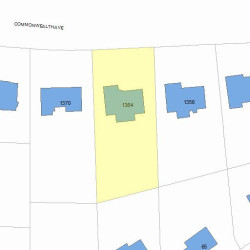 1364 Commonwealth Ave, Newton MA  02465-2915 plot plan