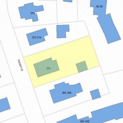 378 Cherry St, Newton MA 02465-1832 plot plan