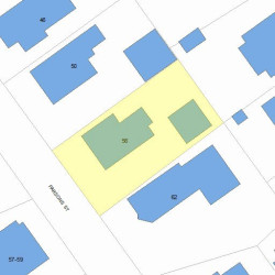 56 Parsons St, Newton MA  02465-2136 plot plan