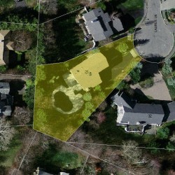 25 Laurus Ln, Newton MA  02459-3138 aerial view
