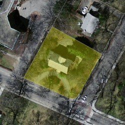 230 Woodland Rd, Newton MA  02466-2706 aerial view