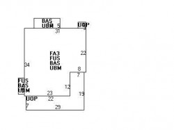 907 Watertown St, Newton MA  02465-2109 floor plan