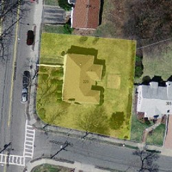 220 Dedham St, Newton MA  02461-2118 aerial view