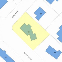 150 Country Club Rd, Newton MA 02459-3113 plot plan