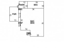 9 Verndale Rd, Newton MA  02461-2113 floor plan