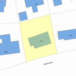 1115 Commonwealth Ave, Newton MA 02459-1446 plot plan